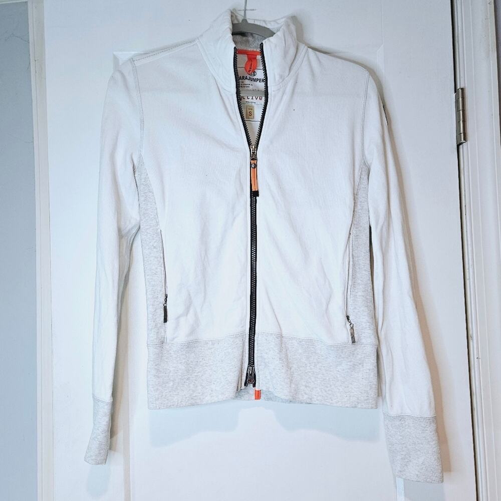 Parajumpers Active White Zip Front Jacket Size S